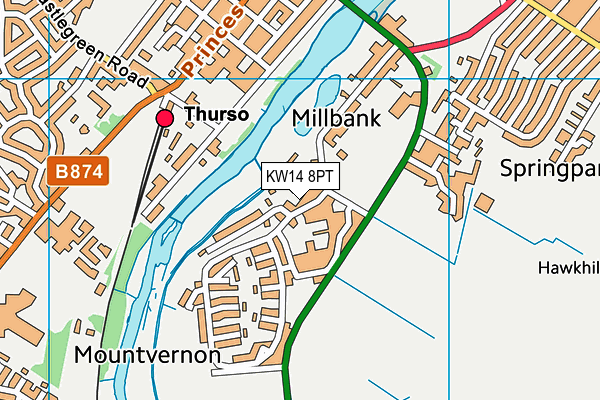 KW14 8PT map - OS VectorMap District (Ordnance Survey) KW14 8PT map - OS VectorMap District (Ordnance Survey)