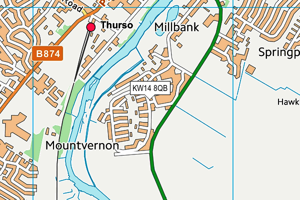 KW14 8QB map - OS VectorMap District (Ordnance Survey) KW14 8QB map - OS VectorMap District (Ordnance Survey)