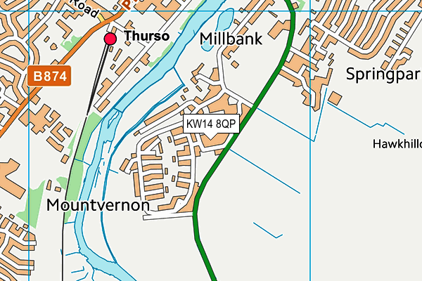 KW14 8QP map - OS VectorMap District (Ordnance Survey) KW14 8QP map - OS VectorMap District (Ordnance Survey)