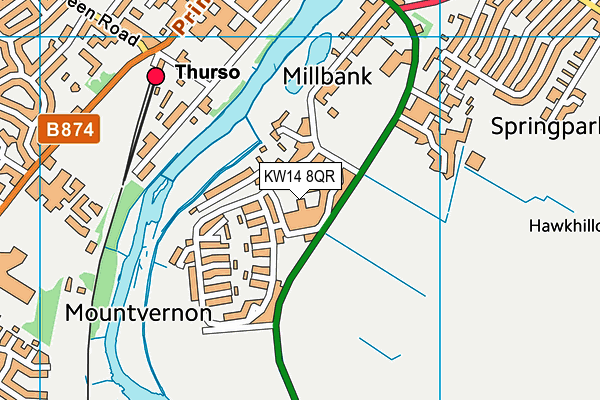 KW14 8QR map - OS VectorMap District (Ordnance Survey) KW14 8QR map - OS VectorMap District (Ordnance Survey)