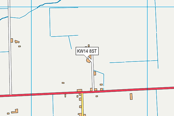 KW14 8ST map - OS VectorMap District (Ordnance Survey) KW14 8ST map - OS VectorMap District (Ordnance Survey)