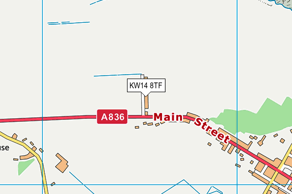 KW14 8TF map - OS VectorMap District (Ordnance Survey)