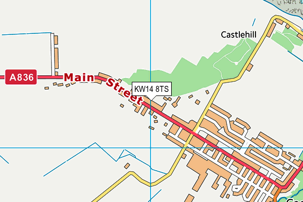 KW14 8TS map - OS VectorMap District (Ordnance Survey) KW14 8TS map - OS VectorMap District (Ordnance Survey)