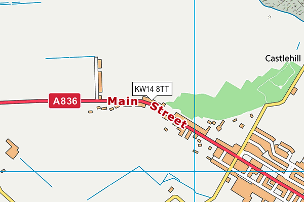 KW14 8TT map - OS VectorMap District (Ordnance Survey) KW14 8TT map - OS VectorMap District (Ordnance Survey)