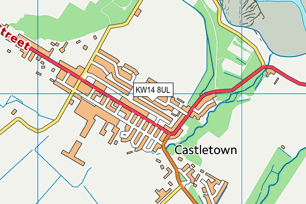 KW14 8UL map - OS VectorMap District (Ordnance Survey)