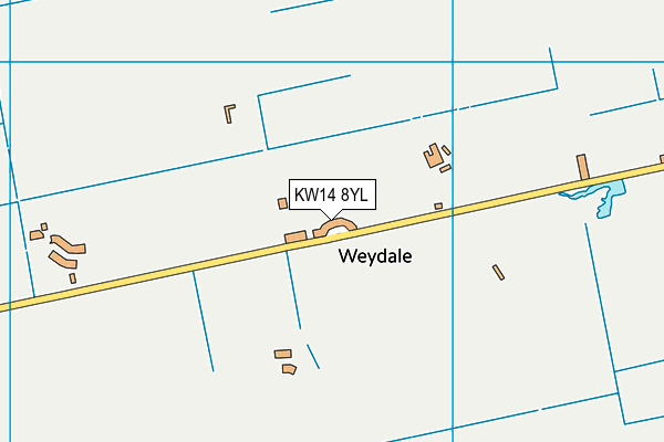 KW14 8YL map - OS VectorMap District (Ordnance Survey) KW14 8YL map - OS VectorMap District (Ordnance Survey)