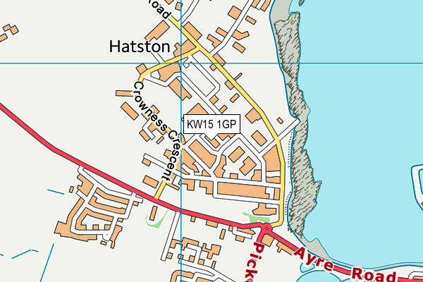 KW15 1GP map - OS VectorMap District (Ordnance Survey)