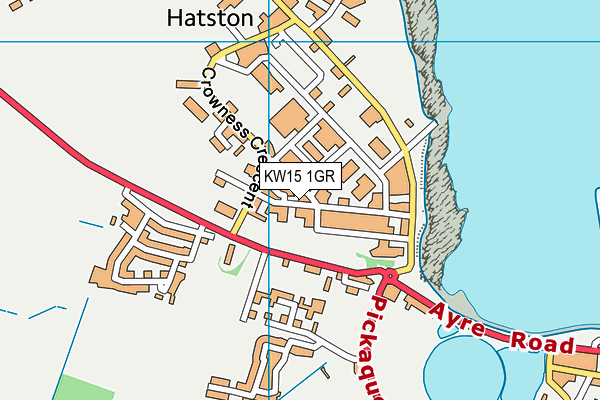 KW15 1GR map - OS VectorMap District (Ordnance Survey)