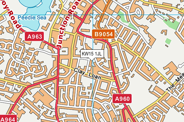KW15 1JL map - OS VectorMap District (Ordnance Survey)