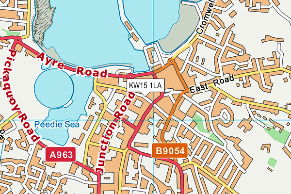 KW15 1LA map - OS VectorMap District (Ordnance Survey)