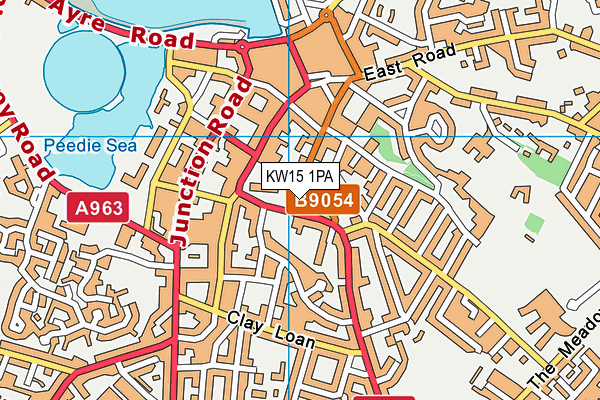 KW15 1PA map - OS VectorMap District (Ordnance Survey)