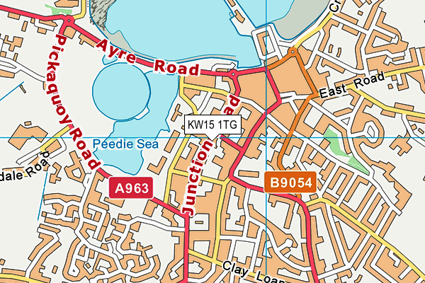 KW15 1TG map - OS VectorMap District (Ordnance Survey)