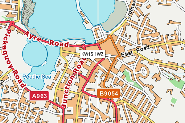 KW15 1WZ map - OS VectorMap District (Ordnance Survey) KW15 1WZ map - OS VectorMap District (Ordnance Survey)