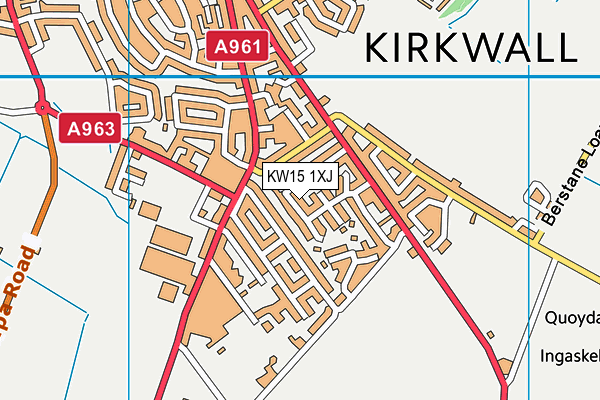 KW15 1XJ map - OS VectorMap District (Ordnance Survey) KW15 1XJ map - OS VectorMap District (Ordnance Survey)