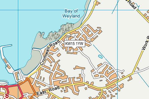 KW15 1YW map - OS VectorMap District (Ordnance Survey) KW15 1YW map - OS VectorMap District (Ordnance Survey)