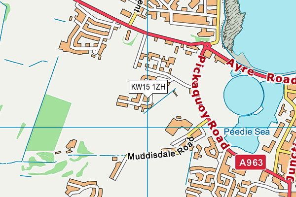 KW15 1ZH map - OS VectorMap District (Ordnance Survey) KW15 1ZH map - OS VectorMap District (Ordnance Survey)