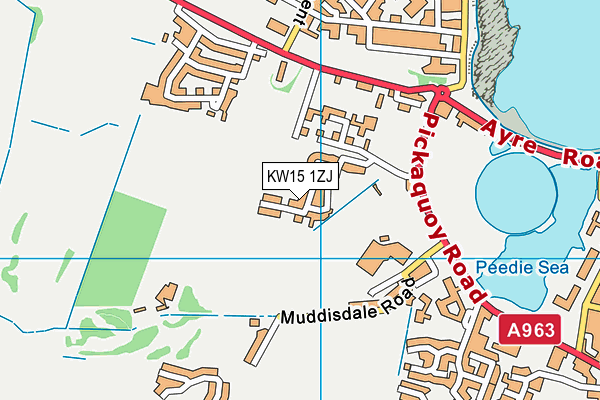 KW15 1ZJ map - OS VectorMap District (Ordnance Survey)