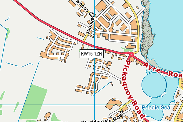 KW15 1ZN map - OS VectorMap District (Ordnance Survey) KW15 1ZN map - OS VectorMap District (Ordnance Survey)