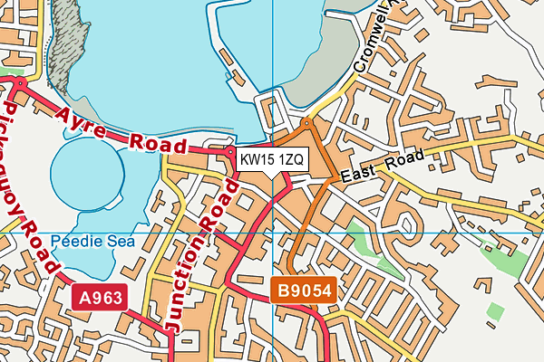 KW15 1ZQ map - OS VectorMap District (Ordnance Survey)