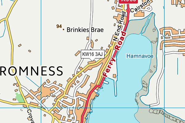 KW16 3AJ map - OS VectorMap District (Ordnance Survey) KW16 3AJ map - OS VectorMap District (Ordnance Survey)