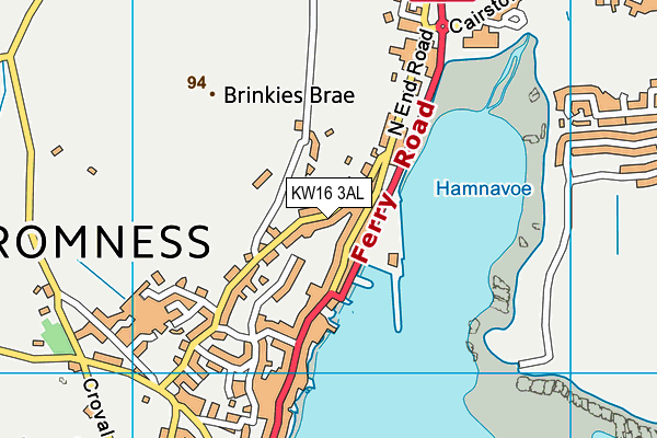 KW16 3AL map - OS VectorMap District (Ordnance Survey)