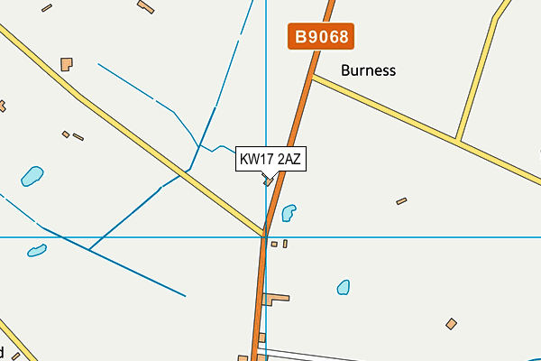 KW17 2AZ map - OS VectorMap District (Ordnance Survey)