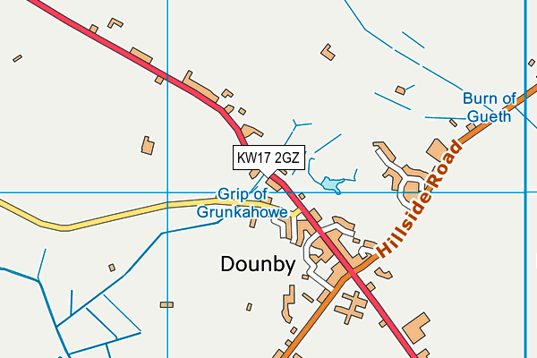 KW17 2GZ map - OS VectorMap District (Ordnance Survey)