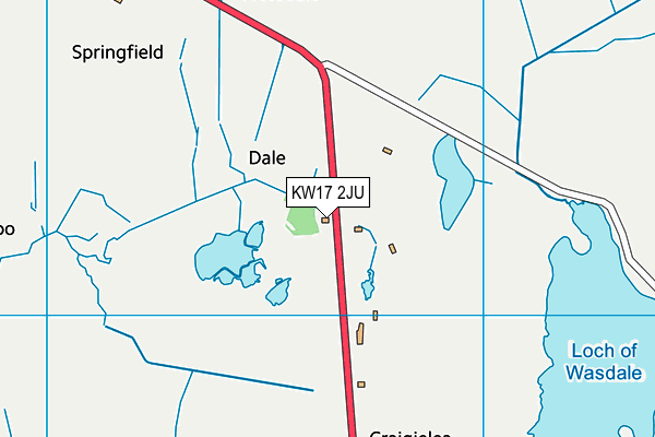 KW17 2JU map - OS VectorMap District (Ordnance Survey)