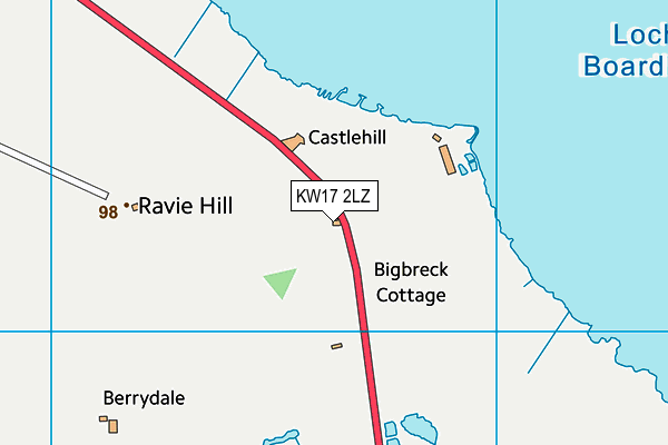 KW17 2LZ map - OS VectorMap District (Ordnance Survey)