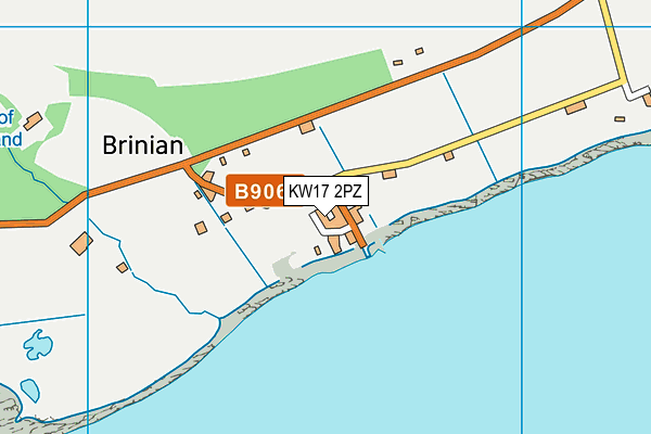 KW17 2PZ map - OS VectorMap District (Ordnance Survey)
