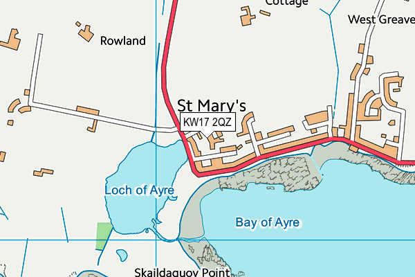 KW17 2QZ map - OS VectorMap District (Ordnance Survey)
