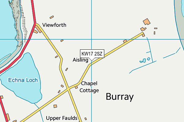 KW17 2SZ map - OS VectorMap District (Ordnance Survey)