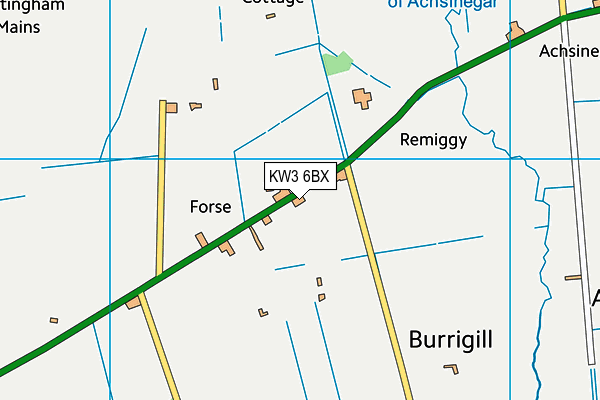 KW3 6BX map - OS VectorMap District (Ordnance Survey) KW3 6BX map - OS VectorMap District (Ordnance Survey)
