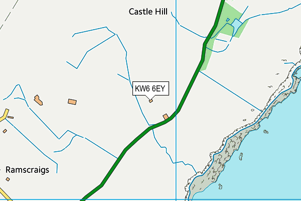 KW6 6EY map - OS VectorMap District (Ordnance Survey) KW6 6EY map - OS VectorMap District (Ordnance Survey)