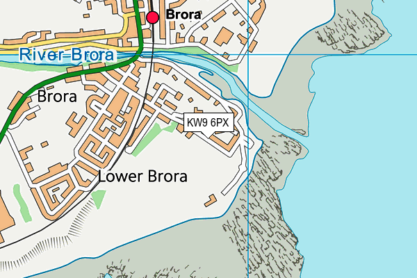 KW9 6PX map - OS VectorMap District (Ordnance Survey)