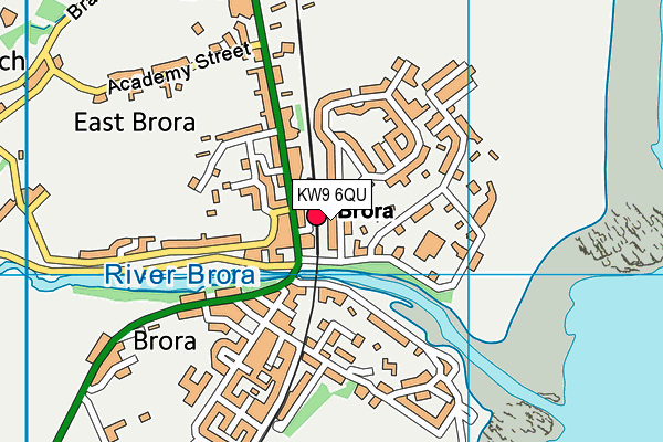 KW9 6QU map - OS VectorMap District (Ordnance Survey)