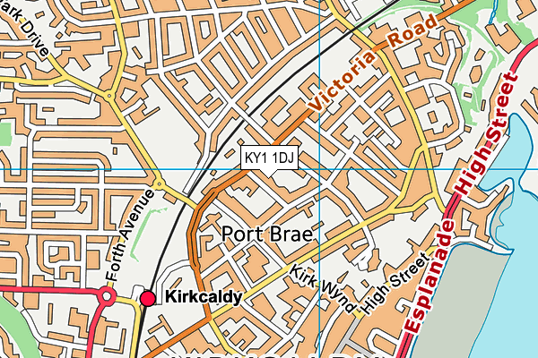 KY1 1DJ map - OS VectorMap District (Ordnance Survey) KY1 1DJ map - OS VectorMap District (Ordnance Survey)