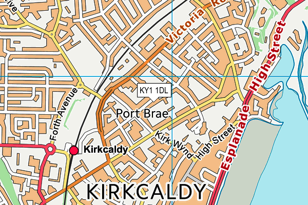 KY1 1DL map - OS VectorMap District (Ordnance Survey) KY1 1DL map - OS VectorMap District (Ordnance Survey)