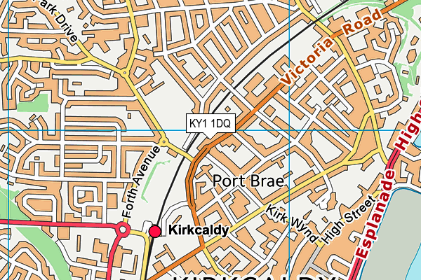 KY1 1DQ map - OS VectorMap District (Ordnance Survey) KY1 1DQ map - OS VectorMap District (Ordnance Survey)
