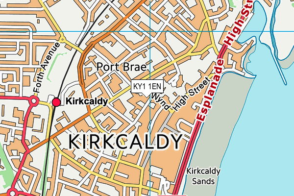 KY1 1EN map - OS VectorMap District (Ordnance Survey) KY1 1EN map - OS VectorMap District (Ordnance Survey)