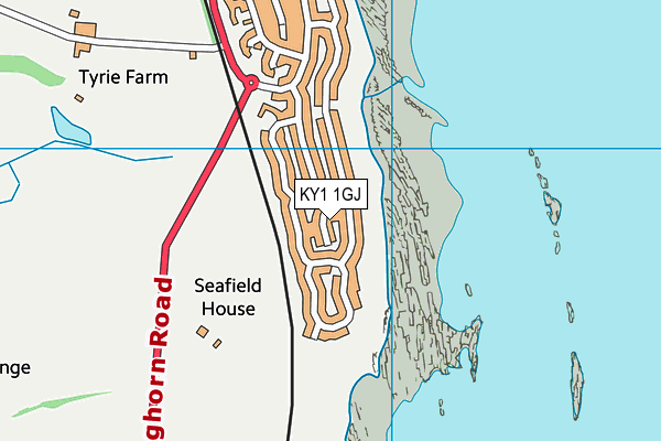 KY1 1GJ map - OS VectorMap District (Ordnance Survey) KY1 1GJ map - OS VectorMap District (Ordnance Survey)