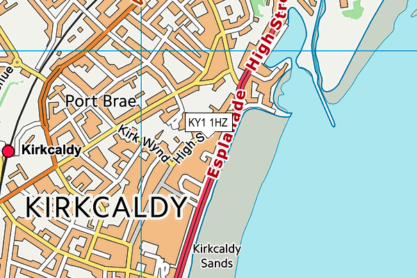 KY1 1HZ map - OS VectorMap District (Ordnance Survey) KY1 1HZ map - OS VectorMap District (Ordnance Survey)