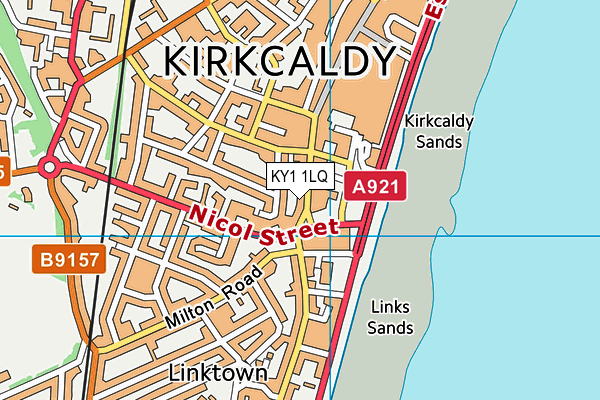 KY1 1LQ map - OS VectorMap District (Ordnance Survey) KY1 1LQ map - OS VectorMap District (Ordnance Survey)