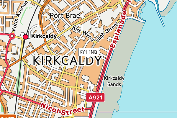 KY1 1NQ map - OS VectorMap District (Ordnance Survey) KY1 1NQ map - OS VectorMap District (Ordnance Survey)