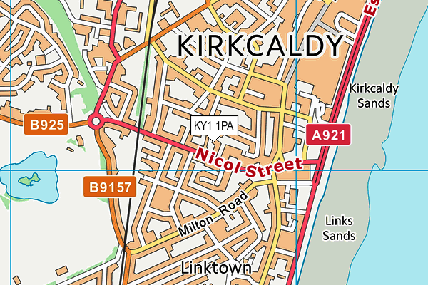 KY1 1PA map - OS VectorMap District (Ordnance Survey) KY1 1PA map - OS VectorMap District (Ordnance Survey)