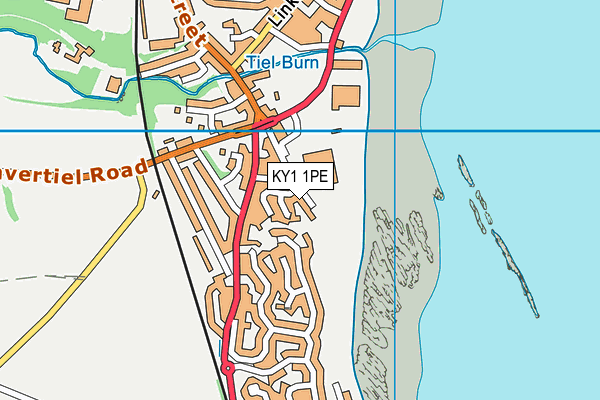 KY1 1PE map - OS VectorMap District (Ordnance Survey) KY1 1PE map - OS VectorMap District (Ordnance Survey)