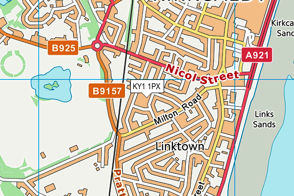 KY1 1PX map - OS VectorMap District (Ordnance Survey)