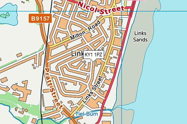 KY1 1PZ map - OS VectorMap District (Ordnance Survey) KY1 1PZ map - OS VectorMap District (Ordnance Survey)
