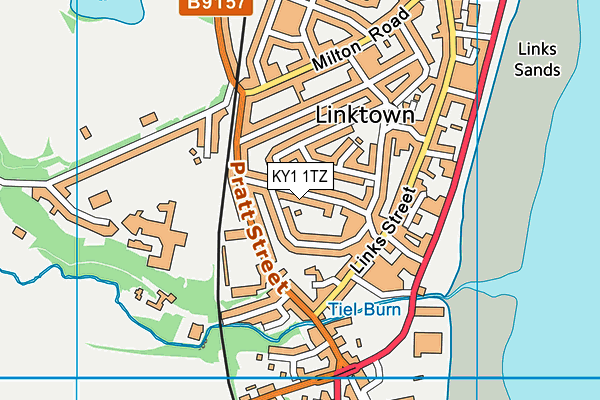 KY1 1TZ map - OS VectorMap District (Ordnance Survey) KY1 1TZ map - OS VectorMap District (Ordnance Survey)