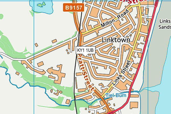 KY1 1UB map - OS VectorMap District (Ordnance Survey) KY1 1UB map - OS VectorMap District (Ordnance Survey)
